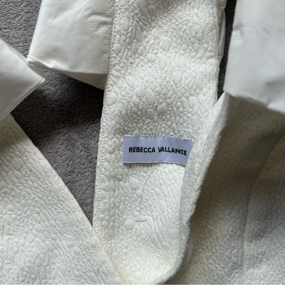 Rebecca Vallance Bom Ami ruffle-detail mini dress in White - Picture 3 of 5